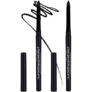 Maybelline Unstoppable Waterproof Mechanical Black Eyeliner Pencil, Easy to Apply, Smooth Glide, Up to 24 Hour Wear, Onyx, Pack of 2