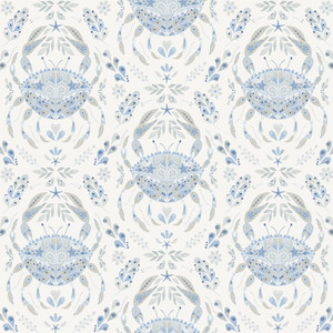 NuWallpaper Blue Shellby Peel & Stick Wallpaper