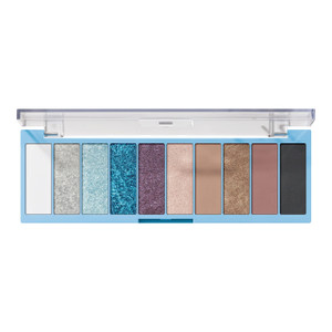 e.l.f. Perfect 10 Eyeshadow Palette, Ten Ultra-pigmented Blue & Purple Metallic Shades, Blendable Formula, Vegan & Cruelty-Free, Intergalactic