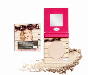 theBalm Mary-Lou Manizer Honey-Hued Luminizer, Highlighter, Shadow & Shimmer, Subtle Glow, 0.1 Ounce (Pack of 1) - Travel Size