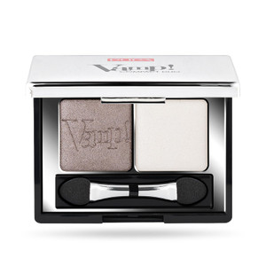 Vamp! Compact Duo Eyeshadow - 008 Cream Taupe by Pupa Milano for Women - 0.078 oz Eye Shadow