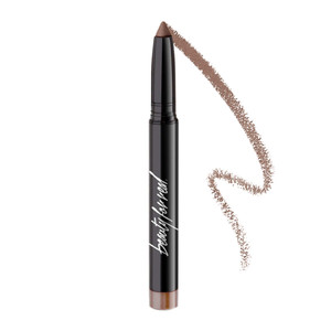 Beauty For Real Shadow Stx, Midnight Marathon - Universal Topaz Caramel Shimmer - Waterproof, Cream-to-Powder Eyeshadow Stick - Built-in Sharpener -