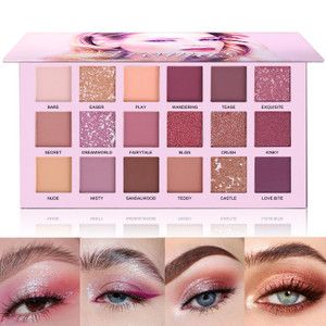 UCANBE Professional 18 Colors Aromas Nude Eyeshadow Palette Long Lasting Multi Reflective Shimmer Matte Glitter Pressed Pearls Eye Shadow Makeup Pall