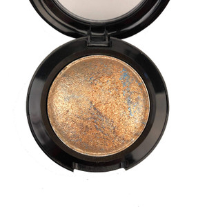 Mallofusa Single Shade Baked Eye Shadow Powder Palette Glitter Makeup Kit in Shimmer 15 Metallic Colors (Dark Copper) 8g/0.28oz