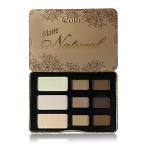 Ccolor Cosmetics - Matte Natural, 9-Color Eyeshadow Palette Matte Finish, Highly Pigmented Eye Shadow Makeup, Long-Wearing Eye Palette, Eye Makeup Ki