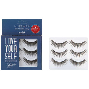 [NOONS UP LOVE YOURSELF False Eyelash 3 Pairs]  ?Glue is not included!!? Eyelash, Fake Eyelash, Eye Lashes, Eyebrow growth, Dramatic Lashes, Lashes