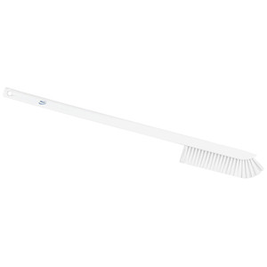 Vikan 41975 Ultra-Slim Cleaning Brush with Long Handle, 23.62" Medium, White
