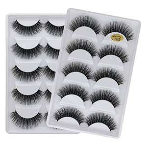 ?Vayator 10 Pairs/Set 3D Mink Lashes Natural False Eyelashes Dramatic Volume Fake Lashes Makeup Eyelash Extension Silk Eyelashes (G811)