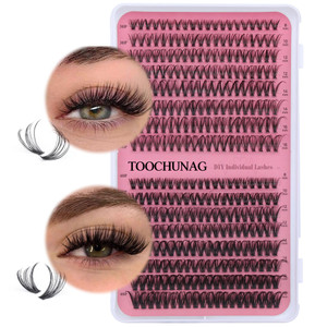 Lash Clusters 30D+40D Individual Lashes 320pcs Natural Cluster Eyelash Extensions 8-16MIX DIY Lash Extension D Curly Wispy False Eyelashes Clusters b
