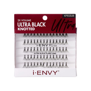 iEnvy KISS Ultra Black Individual Lashes Ultimate Volume 70 Individual Long Lashes False Lashes