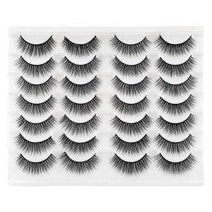 Newcally Lashes False Eyelashes Natural Wispy Light Volume Faux Mink Lashes 14 Pairs Pack