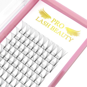 PRO LASHBEAUTY Premade Volume Eyelash Extensions 3D 5D 7D Volume Lash Extensions 9-20mm Black Vegan Faux Mink False Eyelashes