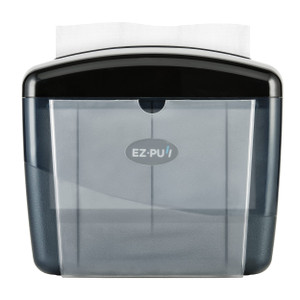 EZ-Pull Countertop Interfold Napkin Dispenser for Restaurants, Tabletop V-fold, Pearl Black 4300B-EZ