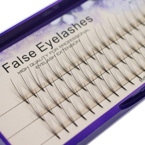 Bodermincer 8-16mm to Choose 5 Roots 60pcs 0.07mm Thickness Mink Hair C Curl Eyelash Extension False Strip Eyelashes Individual Lashes (15mm)