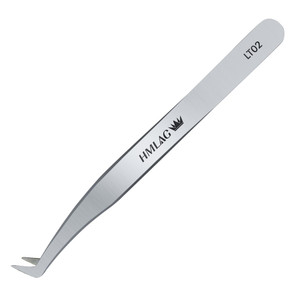 LASHVIEW Lash Tweezer, High Precision Stainless Steel Volume Eyelash Tweezers, Eyelash Extension Tweezers for Profissional Grafting lash Extension, L