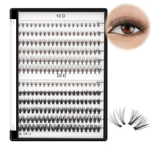 10D /20D Mixed, 0.07mm /0.10 mm Mixed, 8-12mm,10-14mm,12-16mm,14-18mm,16-20mm and Under Eyelashes Mixed C Curl Natural False Eyelash Extension Soft L