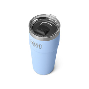 YETI Rambler 20 oz Stackable Tumbler, Stainless Steel, Vacuum Insulated with MagSlider Lid, Big Sky Blue