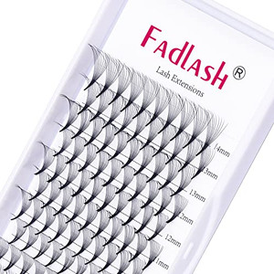 Volume Lash Extensions Mixed Tray 0.07 C Curl 10D Premade Fans Eyelash Extensions 8-14mm Premade Lash Fans Pointed Base Middle Stem Russian Volume La
