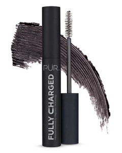 PUR MINERALS Fully Charged Mascara for Eye Lash Volume & Length (Black) - Travel Size Thickening, Volumizing, & Lengthening Mascara Powered by Magnet
