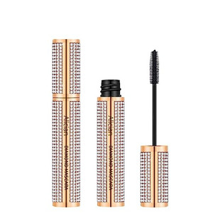 Alician Diamond Mascara, Waterproof Long Curling Extension Eyelashes, Long-Lasting, Thick Thickening, Smudge-proof and Lengthening Voluminous Eyelash