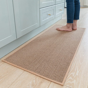 Kitchen Rugs Non Slip Washable, Absorbent Kitchen Mats for Floor, Braided Kitchen Runner Rug with Rubber Backing, Durable Dirt-Resistant Kitchen Carp