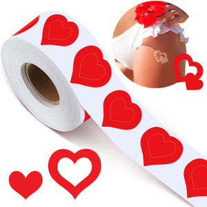 Crtiin Roll of 500 Pieces Tanning Stickers for Body Sunbathing Tanning Bed Stickers Perforated Self Adhesive Body Decals for Suntan Outdoor Indoor Sa