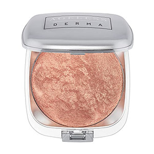 Ageless Derma Baked Mineral Makeup Healthy Blush with Botanical Extracts (Apricot Swirl) Made in USA. Highlighter Makeup
