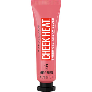 Maybelline Cheek Heat Gel-Cream Blush Makeup, Lightweight, Breathable Feel, Sheer Flush Of Color, Natural-Looking, Dewy Finish, Oil-Free, Nude Burn,