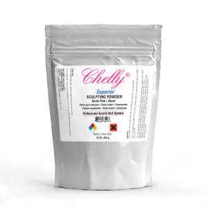 Chelly Superior Sculpting Powder Professional Acrylic Nail System Clear Blush Pink Medium Pink 16 oz 454 g (Blush Pink)