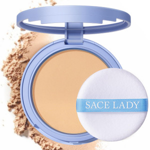 SACE LADY Face Powder Waterproof Sets Makeup, Controls Shine, Smooth Fine Lines for Flawless Lightweight Finish, Long Lasting Matte Compact Setting P