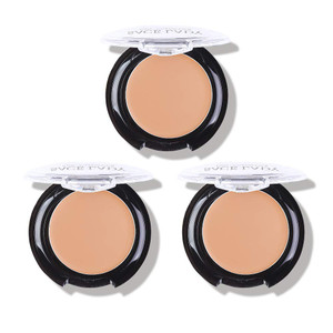 3 Pack Full Coverage Concealer Cream Makeup, Waterproof Matte Smooth Concealer Corrector for Dark Spot Under Eye Circles (3×5g/0.18Oz, #40 Natural)