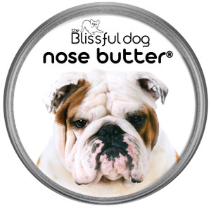 The Blissful Dog Bulldog Nose Butter, Versatile Dog Nose Balm to Reduce Dryness, Handcrafted, Easy-to-Apply, Unscented, 2 oz.