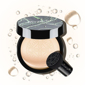 Mushroom Head Air Cushion CC Cream - BB Cream Foundation for Concealer Full Coverage Skin Moisturizing, Brighten Long - Lasting Even Color Correcting