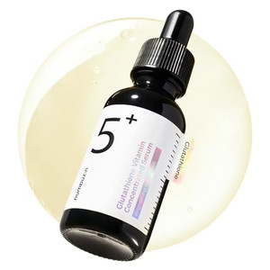 numbuzin No.5 Vitamin Concentrated Serum, Glutathione & Vitamin Serum, Korean Skincare, Tranexamic Acid 4%, Niacinamide 5%, Glutathione + Vitamin C C