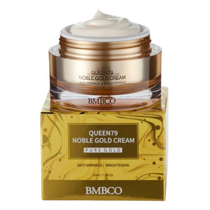 BMBCO 24K Gold Firming Cream  Hydrating Korean Moisturizer with Collagen & Hyaluronic Acid | Improves Elasticity & Visible Radiance | For Face, Neck