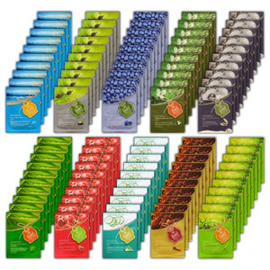 Entel 100 Pcs Combo-Pack, Premium Korean Facial Mask Sheet (10 Types x 10 pcs), Five Chemical Free ; No-Paraben, No-Silicon, No-Mineral Oil, No-Artif