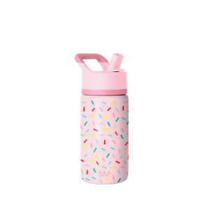 Simple Modern Kids Summit Water Bottle with Straw Lid | 14oz Stainless Steel Cup Insulated Tumbler for Toddlers, School | Confetti