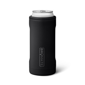 BrüMate Hopsulator Slim Can Cooler Insulated for 12oz Slim Cans | Skinny Can Insulated Stainless Steel Drink Holder for Hard Seltzer, Beer, Soda, and