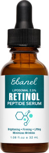 Ebanel Retinol Serum for Face with Vitamin C, Peptides & Hyaluronic Acid, Anti Aging Face Serum for Fine Lines, Uneven Skin Tone, Dark Spots & Textur