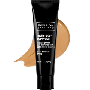 Revision Skincare Intellishade® TruPhysical SPF 45, 100% Mineral Sunscreen for Face, Anti-Aging Moisturizer with SPF and Vitamin C, Tinted Sunscreen