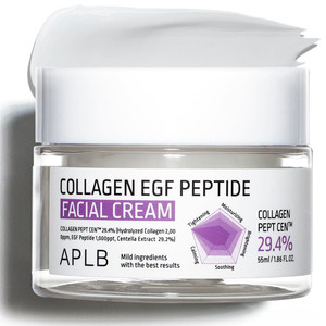 APLB Collagen EGF Peptide Facial Cream | COLLAGEN PEPT CEN 29.4% 1.86 FL.OZ/Korean Skincare, Elasticity care, Deep hydration, Revitalize for gentle