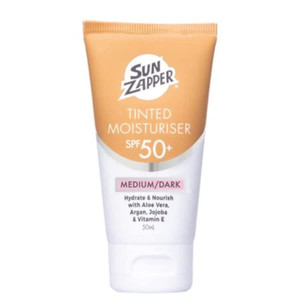 Sun Zapper Tinted Moisturiser BB Cream Sunscreen SPF 50+ Medium Dark  Face Sunscreen with Kakadu Plum and Jojoba, Broad Spectrum UV Protection, Bota