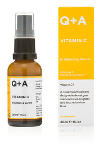 Q+A Vitamin C Brightening Face Serum (30ml), Vitamin C Serum for Face with Hyaluronic Acid, Hydrating and Anti-Ageing, Fragrance Free Skincare, Brigh