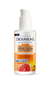 Dickinson's Original Witch Hazel Brightening Toner + Serum with Grapefruit | 100% Natural Distilled Witch Hazel | Alcohol-Free | Gently Exfoliates &