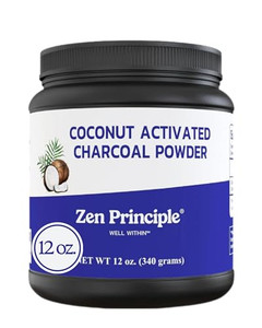 Zen Principle Coconut Activated Charcoal Powder. Whitens Teeth, Rejuvenates Skin and Hair, Supports Better Digestion. USA-Owned Producers, Free Scoop