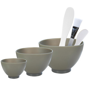 APPEARUS Facial Mask Silicone Mixing Bowl Set  6-Piece Spa Skincare Kit with 3 Mixing Bowls, Brush & Spatulas  Reusable, Microwave & Dishwasher Saf