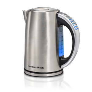 Hamilton Beach 1.7 Liter Temperature Control Electric Kettle, Water Boiler & Heater, Fast Boiling 1500 Watts, BPA Free, Cordless, Auto-Shutoff and Bo