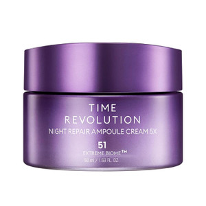 MISSHA Time Revolution Night Repair Ampoule Cream (5th Gen) 1.69 Fl Oz - Triple Fermented Deep-Sleep Night Cream - Overnight Care for Enhanced Radian