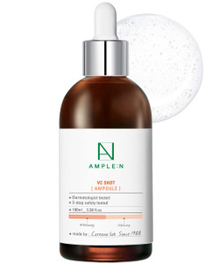 AMPLE:N VC Shot Serum - Korean Anti-Aging Face Serum with Vitamin C  Evens Pigmentation and Aging Spots - Vitamin C to Clear Skin of Sun Damage and