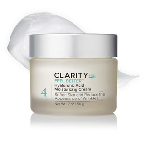 ClarityRx Feel Better Hyaluronic Acid Face Moisturizer, Natural, Plant-Based Moisturizing Cream with Jojoba Oil & Hyaluronic Acid for Hydration, Smoo